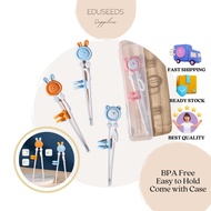 [Case] Cartoon Chopstick Set Cute Chopstick Kids Chopstick Learning Set Children Chopstick Budak Pen