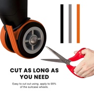 4pcs Luggage Wheel Protector Cover Rubber Luggage Wheel Replacement Universal Luggage Wheel Protecto