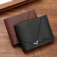 กระเป๋าสตางค์ผู้ชายใบสั้น Men Wallet หนังPU สวยหรูหรา คุ้มค่าราคาถูก ส่งจากไทย LJ001