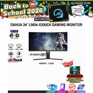 [ผ่อน 0% 6 เดือน]DAHUA 34" LM34-E330CA GAMING MONITOR (VA WQHD 200Hz)/ประกัน 3 Years