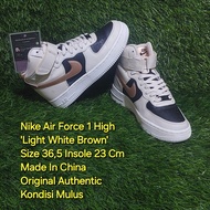Sepatu Sneakers Casual Nike AF1 High Size 36,5 Insole 23 Cm Original Authentic Preloved