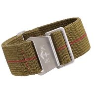 Watch strap mn vintage silver buckle 22mm