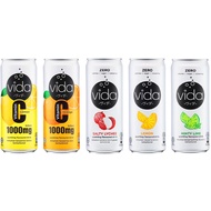 Vida Sparkling Drink Vitamin C 1000mg (Lemon/Orange)/Zero (Salty Lychee/Lemon/Mighty Lime) 325ml