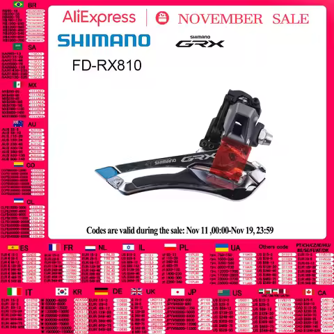 SHIMANO GRX FD RX810 2x11Speed Gravel Front Derailleur Fit For 11Speed Chainer GRX 11Speed
