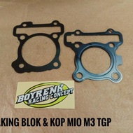 PAKING/PAC/GASKET BLOK KOP SET MIO M3 TGP-BOYRENK RACING