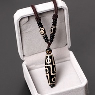 Lianjie Retro Tibetan Agate Three Eyes Nine Eyes Dzi Pendant Necklace Bracelet High-End Pendant Ethn