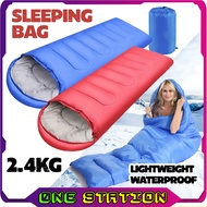 2.4kg Outdoor Camping Sleeping Bag Tebal Hiking Travel Lightweight Sleeping Bag Khemah Camping Water