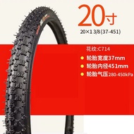 CST C714 BMX Race Bike Tyre 20 1 3/8 37 - 451 Deep Threads 40-65 PSI for Minivelo Folding Bike Rim Tire 280-450KPa