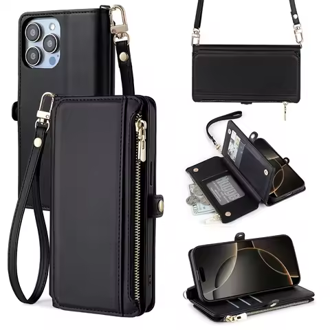 Leather Flip Cover With stand Multi-purpose Case for Huawei Honor Magic 3 4 5 6 7 Pro Lite Lanyard W