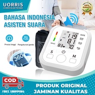 Bahasa Indonesia Tensi Digital Alat Pengukur Tekanan Darah Tensimeter Digital Pengukur Tekanan Darah Sphygmomanometer with Voice/Alat Cek Tekanan Darah Otomatis/ Alat Tensi Tekanan Darah / Monitor Tekanan Darah / Alat Tensi Darah Digital Asisten Suara