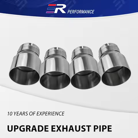 4 Pieces Stainless Steel Exhaust tips for BMW M5M8 EXHAUST TIPS F90/F91/F92/F93 Muffler Pipe Silver 