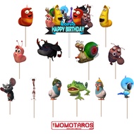 New Larva cake Topper contains 13 pcs
