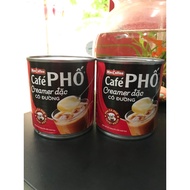 2 Cans of creamer street coffee condensed milk with sugar 395g date 11.2026