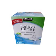 [Kirkland Flushable Wipes - 632 wipes - Flushable Wet Wipes - Wipes