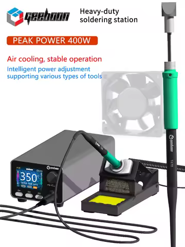 GEEBOON HC24 400W Heavy-duty Soldering Station Compatible with 115/210/245/470/T12 Soldering Tip Col