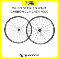 SYNCROS Wheelset RL1.0 28mm Carbon Clincher Black 700C