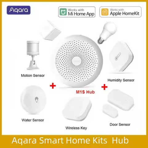 Aqara Smart Home Kits Zigbee Gateway Hub M1S Wireless Switch Lamp Door Motion Temperature Sensor Mih