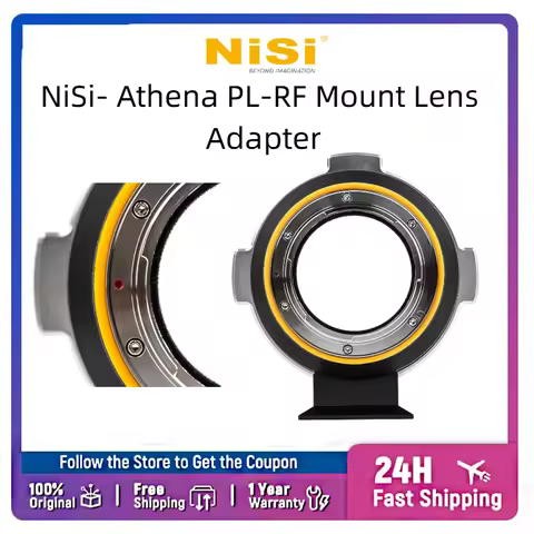 NiSi Athena PL to RF Mount Adapter for Canon RF Cameras, Use ARRI PL Lenses on EOS R5/R6/R3/R/RP, Li