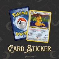 [Pokemon TCG Card Sticker - DRAGONITE] TnG Sticker / Access Card Sticker / Card Sticker