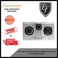 EF EFH3971 TNVSB 3 BURNER STAINLESS STEEL HOB * 2 YEAR WARRANTY