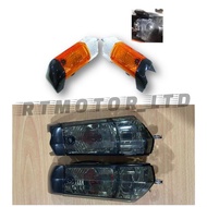 HONDA EX5 EX5 DREAM FRONT SIGNAL SET SIAP BULB OEP SMOKE & ORANGE+CLEAR COLOUR