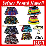 SELUAR BUNGA BUDAK SIZE L KIDS HAWAII SHORT PANTS FLORAL PANTS SELUAR PANTAI BUDAK ORIGINAL JJ CLUB 