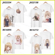 ST5 The Angel Next Door Spoils Me Rotten Tshirt Short Sleeve Top Anime Cosplay Mahiru Shiina Tee Har