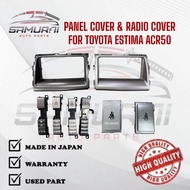 ORI TOYOTA ESTIMA ACR50 PANEL COVER & RADIO COVER USED FROM JAPAN