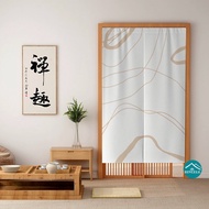 Bingele Door Curtain Chinese Japanese Short Long Toilet Bedroom Kitchen Nordic Half Doorway Cover Printed Door Curtains
