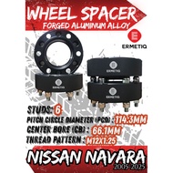 ERMETIQ FORGED WHEEL SPACER for NISSAN NAVARA 6X114.3 66.1mmCB HUB CENTRIC ALUMINUM ALLOY