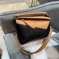 Loewe puzzle small 拼色牛皮