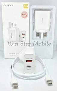 Oppo 65w Charger GaN Super VOOC Adapter With Type-C To Type-C Cable Dual Port Adapter