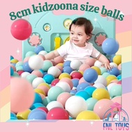 50 pcs 8cm big ocean balls kidzoona size balls soft bouncy balls