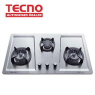 (Bulky) Tecno 86cm 3-burner Stainless Steel Hob with Inferno Wok Burner Technology SR 883SV (SR883SV)