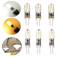 ERANPO 3Pcs Mini COB Filament Lamp LED Corn Bulb G4 3W AC/DC 12V LED Light Bulb Replace 15W Halogen Lamps Clear Glass Chandelier Home Fridge Freezer Spot