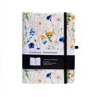 B6 Floral Dotted Journal 160gsm Ultra Thick Elastic Band Back Pocket Hardcover Bujo Dot Grid Noteboo