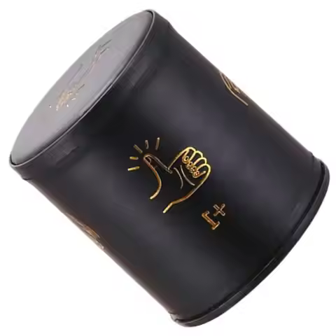 Quiet PU Leather Straight Dices Cup Shaker Dices Cups Drinking Game Entertainment Dices Cup Bar Game