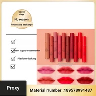 Korea Korea 3ce Lip Gloss Velvet Matte Lipstick taupe Brick Red speak up Bean Paste Matte private