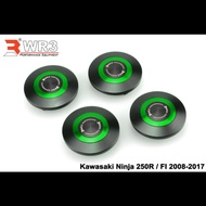 Close the Frame Cover Frame Plug 1set WR3 Ninja 250 250r Karbu 250fi Z250 Injection