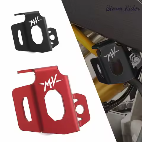 For MV Agusta 675 800 Brutale 800 1000 Turismo Veloce RC Rear Brake Fluid Reservoir Cover Oil Protec