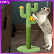 Petery Cactus Cat Scratching Post Climbing Tree Tower Sisal Rope Scratcher Kittens