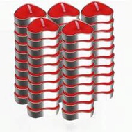 100pcs Simple & Compact Candles, Suitable For Daily, Leisure, Party & Gathering, White, Pink, Red, 2