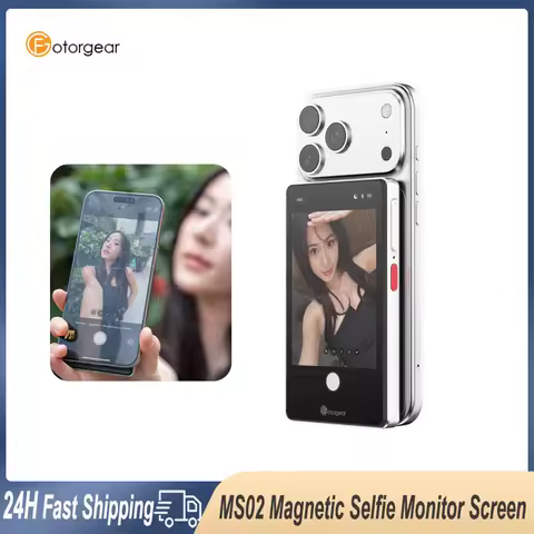 Fotorgear MS02 Wireless Video Selfie Monitor Screen Magnetic Phone Rear Camera for iPhone 17 16 Pro 