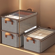 Steel frame clothes storage box WITH LID, size 47x28x20cm GHA502 28 liters
