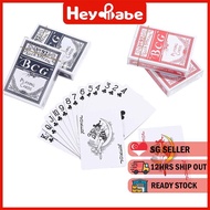 [SG SELLER] BCG Premium Poker Card Casino Magic Playing Card Deck Plastic Coated Poker Durable porta