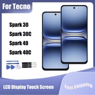 For Tecno Spark 30 30c 40 40C LCD Display Touch Screen Digitizer Assembly Replacement