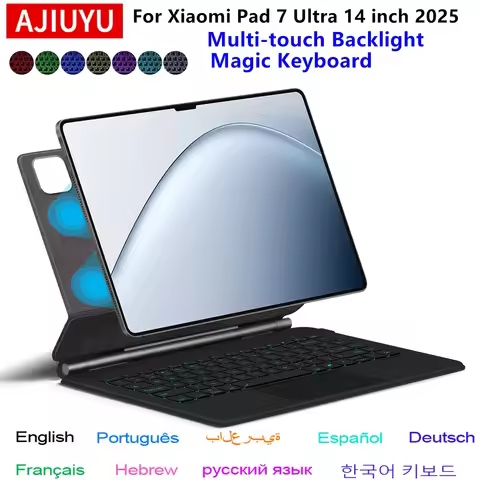 Magic Keyboard for Xiaomi Pad 7 Ultra 14 Inch Case Mi Pad 7 Ultra 14" 2025 Tablet Smart Book Cover F