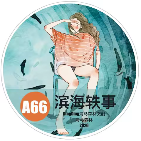 DingDing Studio Vintage Coastal Stories Girl A66 Washi Paper Tape for Card Making DIY Scrapbooking P