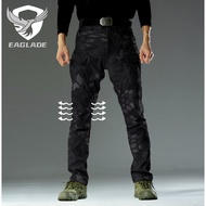EAGLADE Tactical Cargo Pants for Men IX7Stretch In Black Python Waterproof Stretchable