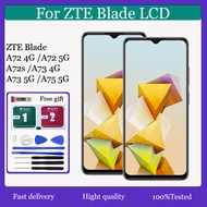 For ZTE Blade A72 4G 5G A72s A73 4G 5G A75 5G LCD Display Touch Screen Replacement